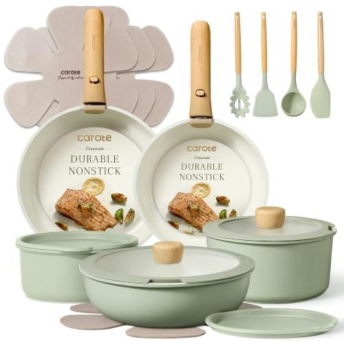 Carote 19-Piece Nonstick Cookware Set: $59.98 Carote 19-Piece Nonstick Cookware Set: $59.98