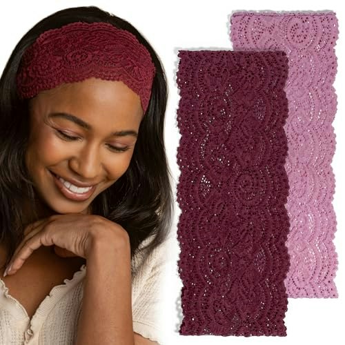 Kitsch Lace Wide Headbands 2-Pack: $9.59