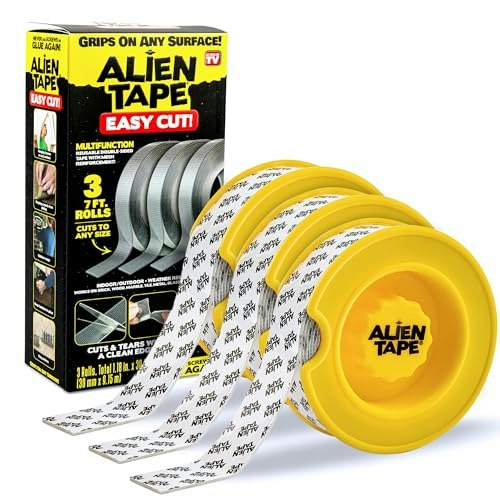 Alien Tape EZ Cut Double-Sided Mounting Tape 21-Foot Roll: $21.21 Alien Tape EZ Cut Double-Sided Mounting Tape 21-Foot Roll: $21.21
