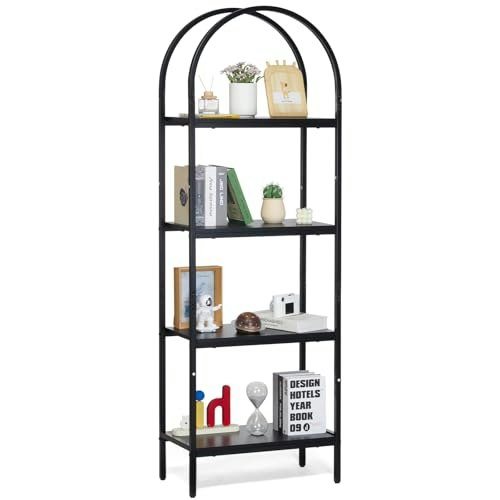 Vevor 4-Tier Arched Industrial Metal Bookshelf: $48.90 Vevor 4-Tier Arched Industrial Metal Bookshelf: $48.90