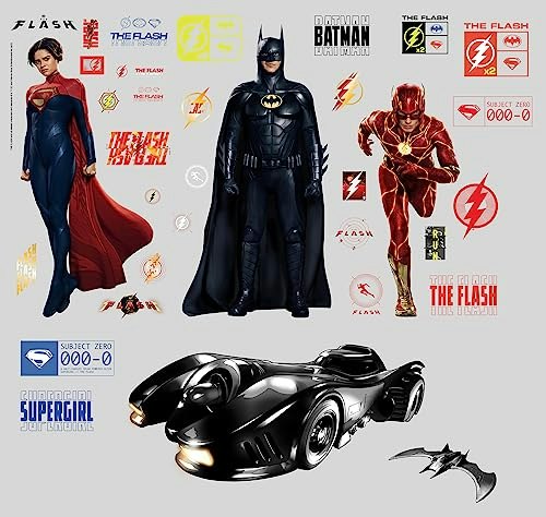 RoomMates The Flash Superheroes Peel and Stick Wall Decals: $9.19 RoomMates The Flash Superheroes Peel and Stick Wall Decals: $9.19