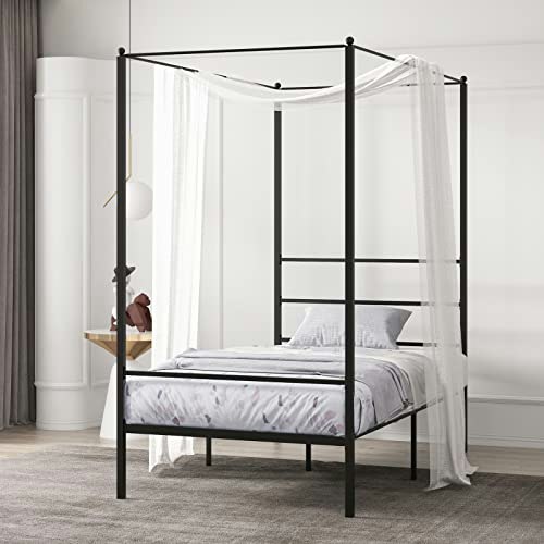 Komfott Twin Metal Canopy Bed Frame: $94.99 Komfott Twin Metal Canopy Bed Frame: $94.99