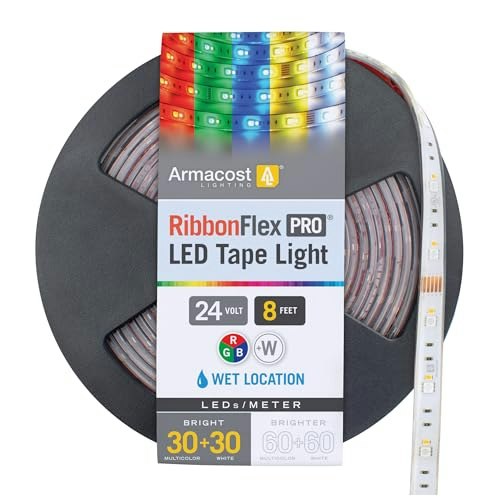 Armacost Lighting RibbonFlex Pro 8.2-foot IP67 RGB+W LED Strip Light: $45.70 Armacost Lighting RibbonFlex Pro 8.2-foot IP67 RGB+W LED Strip Light: $45.70