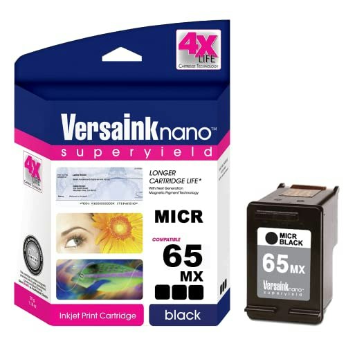 VersaInk-Nano 65 MX Black MICR Ink Cartridge: $67.77 VersaInk-Nano 65 MX Black MICR Ink Cartridge: $67.77
