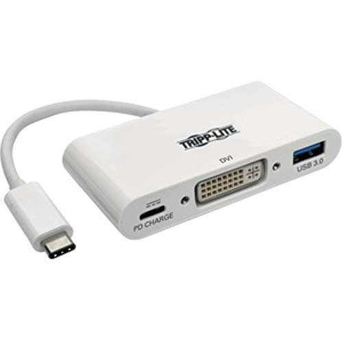 Tripp Lite USB C to DVI Multiport Video Adapter with USB Hub and Power Delivery: $22 Tripp Lite USB C to DVI Multiport Video Adapter with USB Hub and Power Delivery: $22