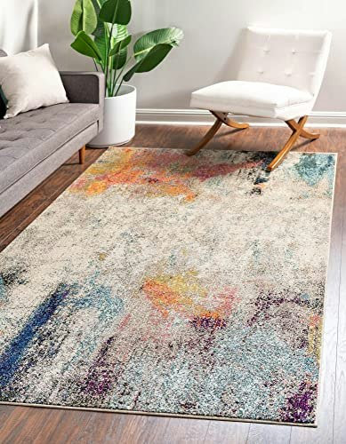 Unique Loom Chromatic Collection 10' x 14' Abstract Area Rug: $319 Unique Loom Chromatic Collection 10' x 14' Abstract Area Rug: $319
