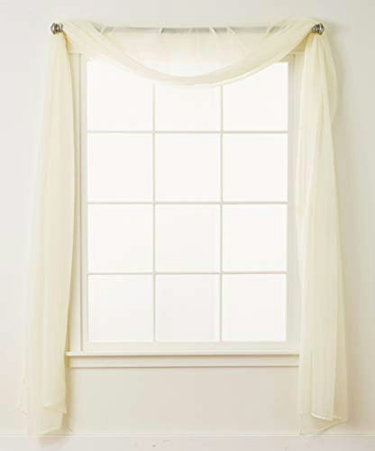 Elegant Comfort 55" x 216" Sheer Curtain Panels: $9.54 Elegant Comfort 55" x 216" Sheer Curtain Panels: $9.54