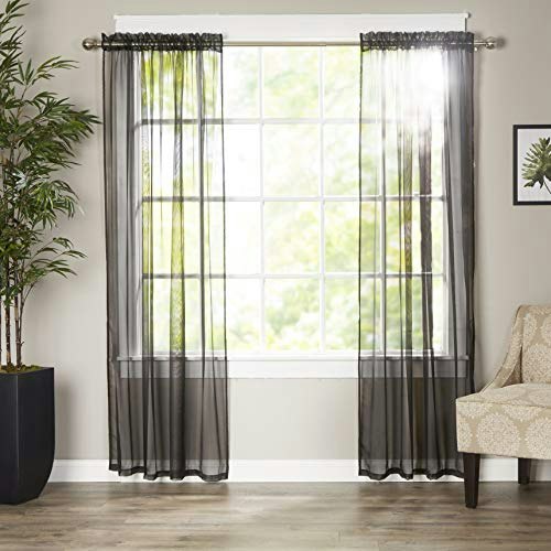 Elegant Comfort 40" x 84" Sheer Window Curtain Panels 2-Pack: $9.91 Elegant Comfort 40" x 84" Sheer Window Curtain Panels 2-Pack: $9.91