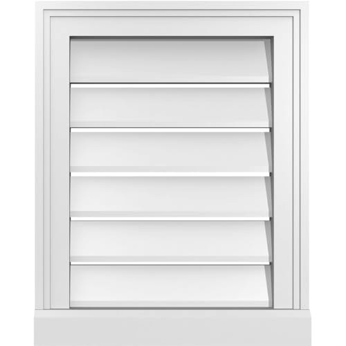 Ekena Millwork 16" x 20" Vertical Surface Mount PVC Gable Vent: $55.26 Ekena Millwork 16" x 20" Vertical Surface Mount PVC Gable Vent: $55.26