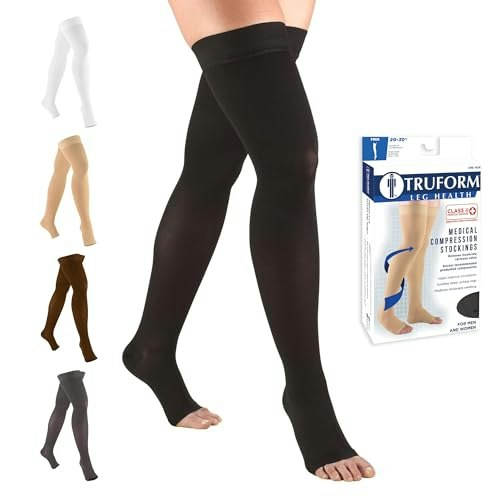Truform 20-30 mmHg Thigh High Open Toe Compression Stockings: $29.51 Truform 20-30 mmHg Thigh High Open Toe Compression Stockings: $29.51