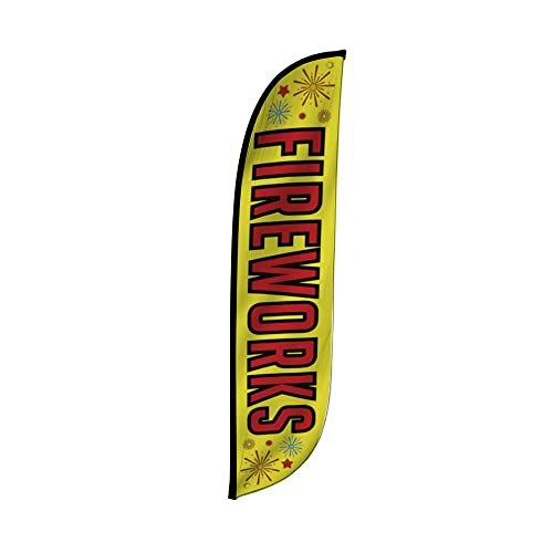 LookOurWay 12-Foot American Fireworks Feather Flag: $19.95
