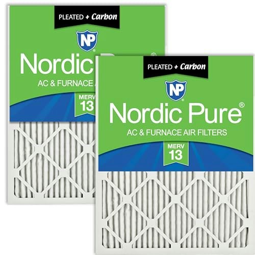 Nordic Pure 10x10x1 MERV 13 Carbon Pleated Air Filter 2-Pack: $37.79