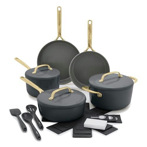 GreenPan GP5 14-Piece Hard Anodized Ceramic Nonstick Cookware Set: $450 GreenPan GP5 14-Piece Hard Anodized Ceramic Nonstick Cookware Set: $450