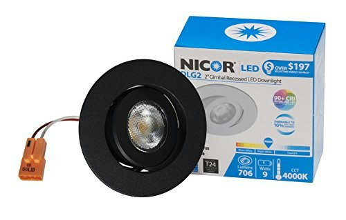 Nicor Lighting 2-inch LED Gimbal Downlight: $37.51 Nicor Lighting 2-inch LED Gimbal Downlight: $37.51