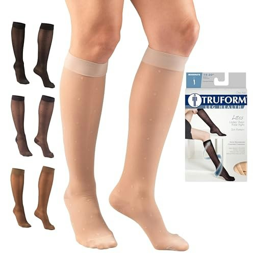 Truform Women's Knee High Sheer Compression Stockings 15-20 mmHg: $11.11 Truform Women's Knee High Sheer Compression Stockings 15-20 mmHg: $11.11