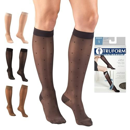 Truform Women's 15-20 mmHg Knee High Compression Stockings: $11.69 Truform Women's 15-20 mmHg Knee High Compression Stockings: $11.69