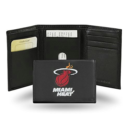 Miami Heat NBA Embroidered Leather Trifold Wallet: $39.98