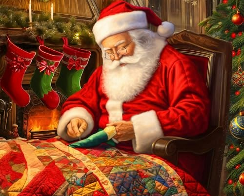 Springbok Santa Quilting 1000-Piece Jigsaw Puzzle: $17.96 Springbok Santa Quilting 1000-Piece Jigsaw Puzzle: $17.96