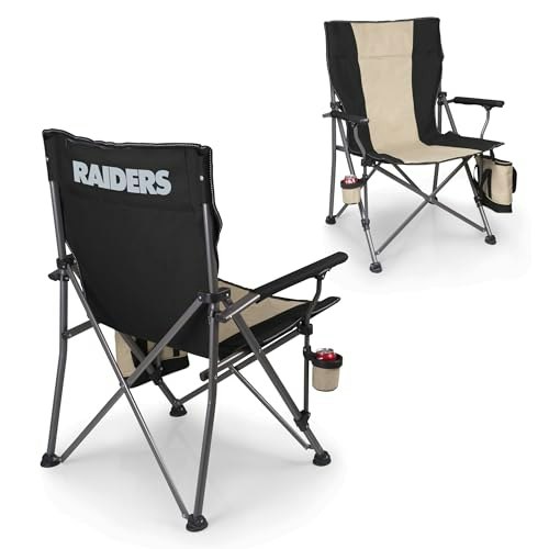 Picnic Time NFL Las Vegas Raiders Big Bear XXL Camp Chair: $198 Picnic Time NFL Las Vegas Raiders Big Bear XXL Camp Chair: $198