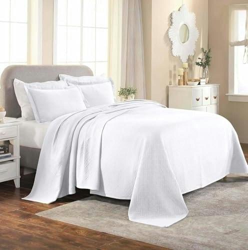 Superior Cotton Textured Queen Bedspread: $97.50 Superior Cotton Textured Queen Bedspread: $97.50
