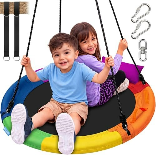 SereneLife 40-inch Saucer Swing: $53.99 SereneLife 40-inch Saucer Swing: $53.99