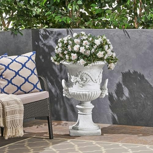 Christopher Knight Home Traditional Roman Chalice Garden Urn Planter: $159.99