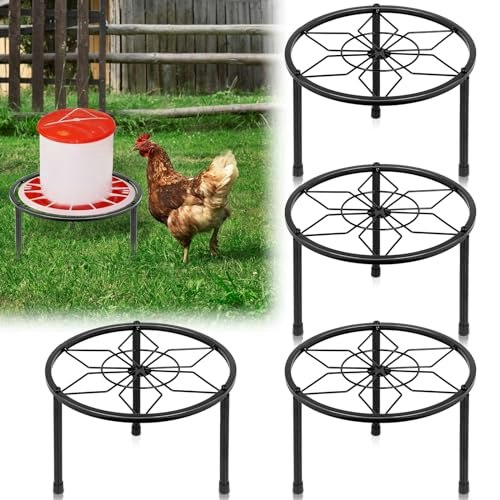 Lotkey Chicken Feeder and Waterer Metal Stand 4-Pack: $26.44 Lotkey Chicken Feeder and Waterer Metal Stand 4-Pack: $26.44