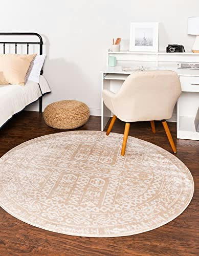Unique Loom Oxford 5'3" Round Area Rug: $53.04 Unique Loom Oxford 5'3" Round Area Rug: $53.04