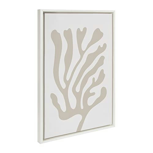 Kate and Laurel Sylvie Abstract Coral Coastal Framed Canvas Wall Art 23x33: $75.99 Kate and Laurel Sylvie Abstract Coral Coastal Framed Canvas Wall Art 23x33: $75.99