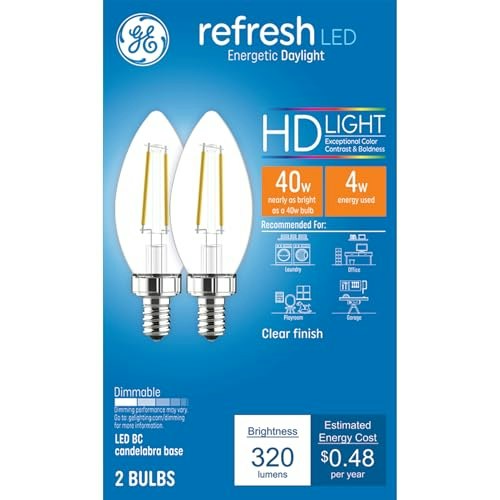 GE Refresh Daylight B11 LED Light Bulbs 8-Pack: $33.90 GE Refresh Daylight B11 LED Light Bulbs 8-Pack: $33.90