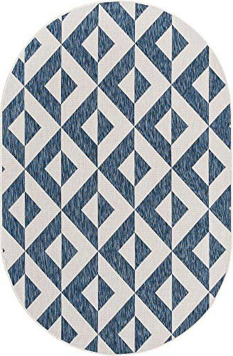 Unique Loom Jill Zarin Collection 5'1" x 8' Oval Outdoor Area Rug: $60.99 Unique Loom Jill Zarin Collection 5'1" x 8' Oval Outdoor Area Rug: $60.99
