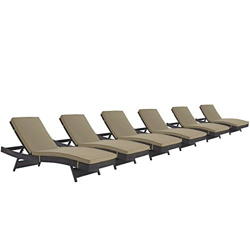 Modway Convene Wicker Rattan Outdoor Patio Chaise Lounge Chair 6-Pack: $1,317.60 Modway Convene Wicker Rattan Outdoor Patio Chaise Lounge Chair 6-Pack: $1,317.60