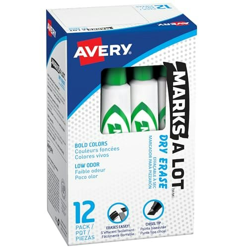 Avery Marks-A-Lot Dry Erase Markers 12-Pack: $11.24 Avery Marks-A-Lot Dry Erase Markers 12-Pack: $11.24