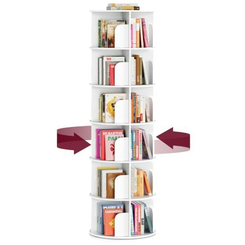 Vasagle 6-Tier Rotating Bookshelf: $75.99