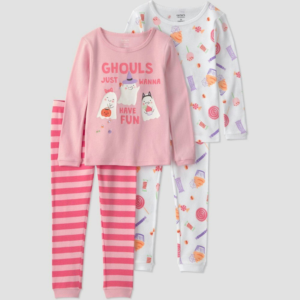 Carter's Just One You Toddler Girls' 4-Piece Halloween Pajama Set 3T: $16.99