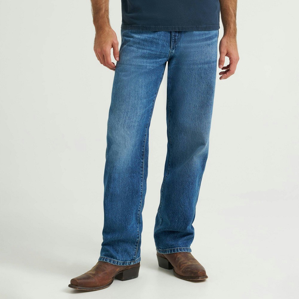 Wrangler Men's Vintage Worn Loose Straight Jeans 36x30: $59.99