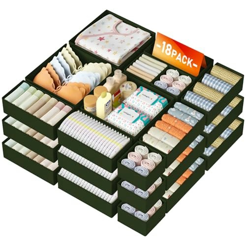 Dimj Foldable Drawer Organizer 18-Pack: $15.99