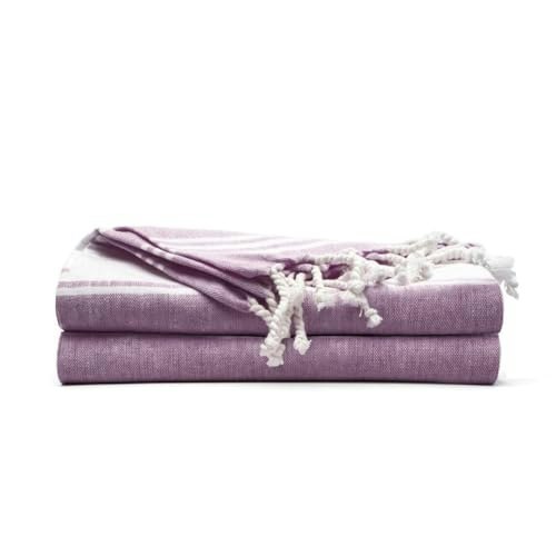 9Threads 36"x72" Cotton Turkish Beach Towel 2-Pack: $12.94