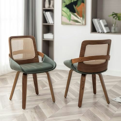 Green Walnut Bentwood Rattan Dining Chairs 2-Pack: $233.74 Green Walnut Bentwood Rattan Dining Chairs 2-Pack: $233.74
