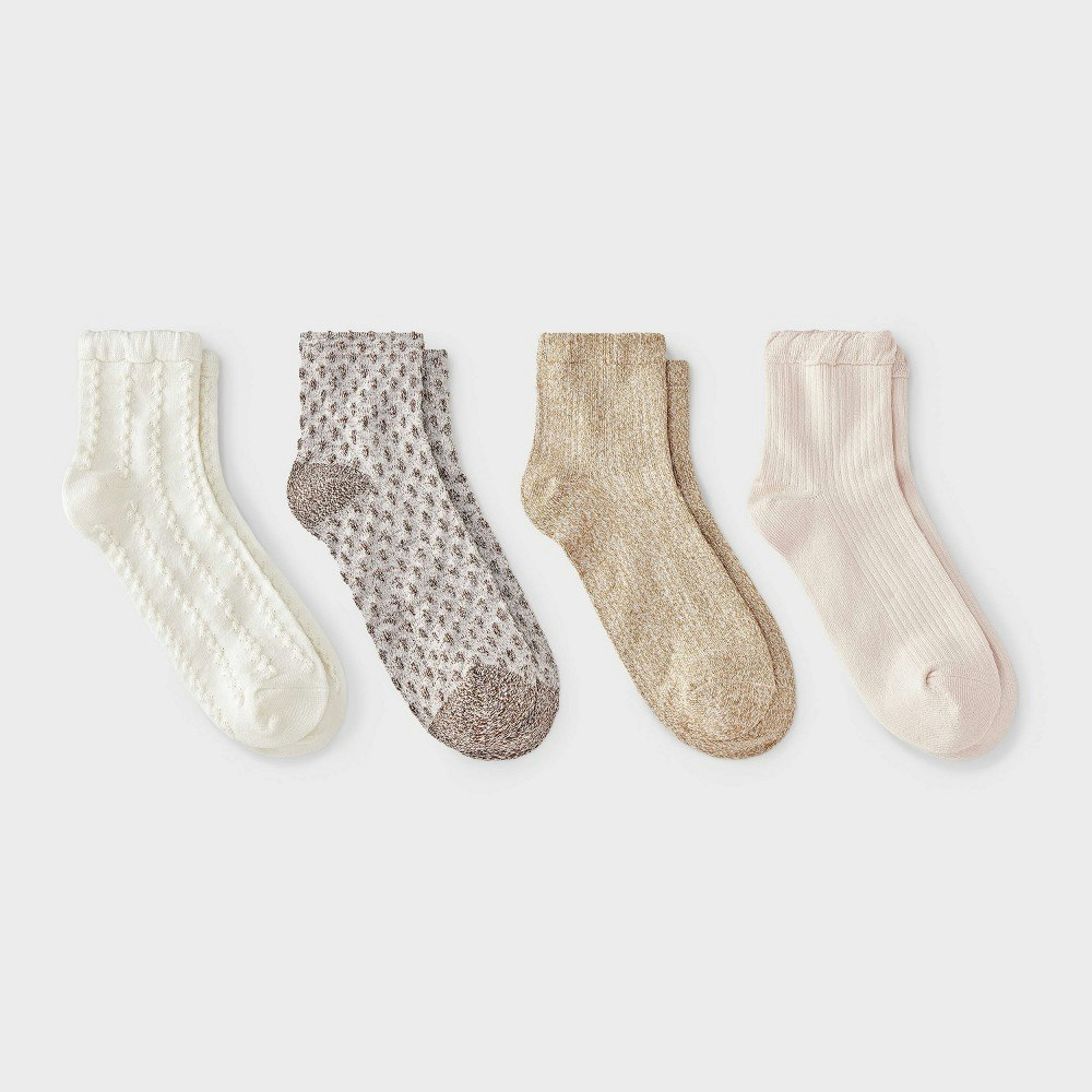 Auden Women's Multi Warm Ankle Socks 4-Pack: $10 Auden Women's Multi Warm Ankle Socks 4-Pack: $10