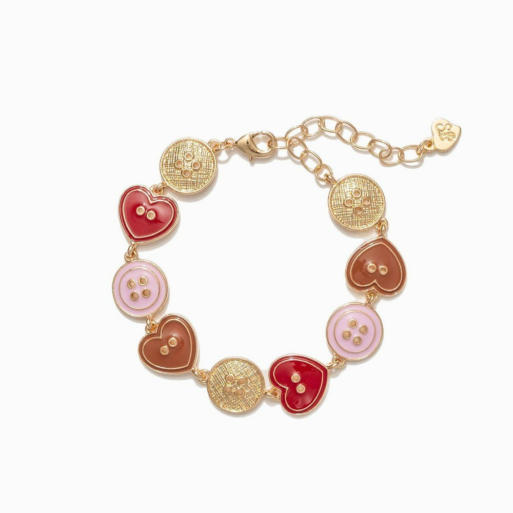 Frasier Sterling Heart Button Bracelet: $10.99 Frasier Sterling Heart Button Bracelet: $10.99