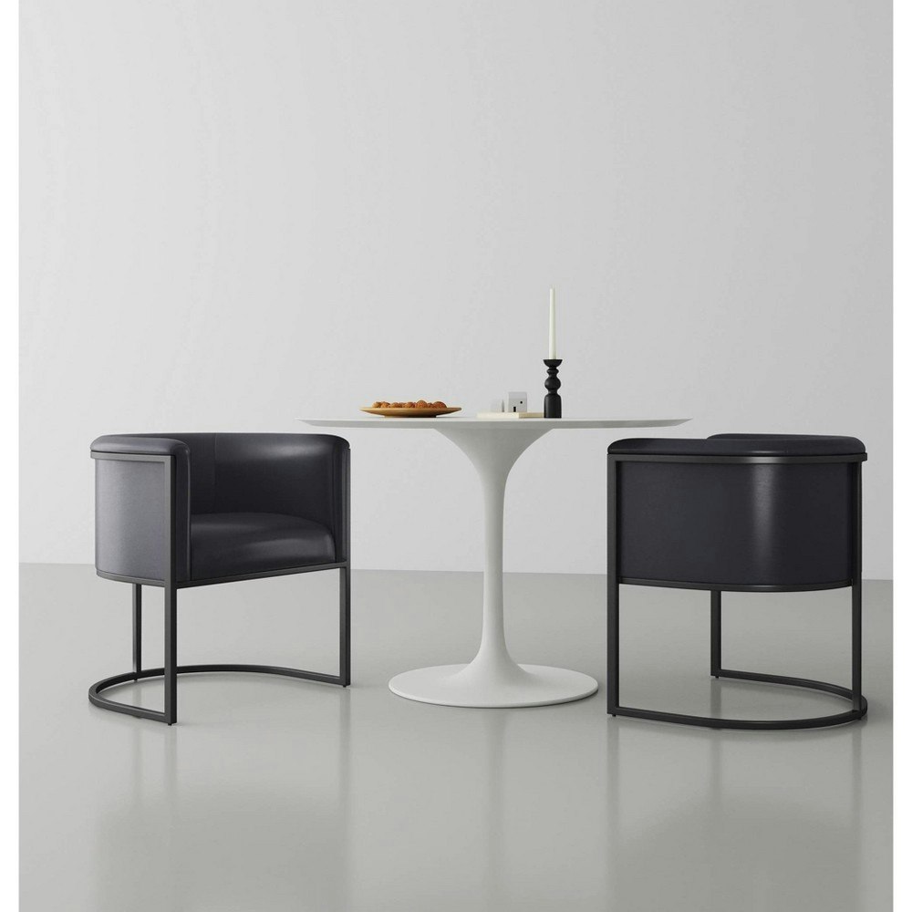 Manhattan Comfort Cosmopolitan Faux Leather Dining Chair: $392.99 Manhattan Comfort Cosmopolitan Faux Leather Dining Chair: $392.99