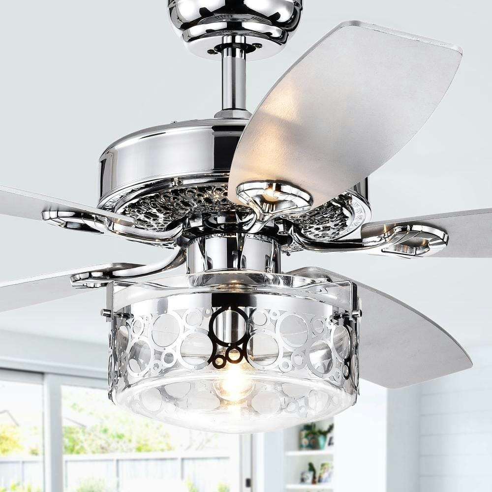 Pamerine 52-Inch Chrome Lighted Ceiling Fan: $260.94 Pamerine 52-Inch Chrome Lighted Ceiling Fan: $260.94
