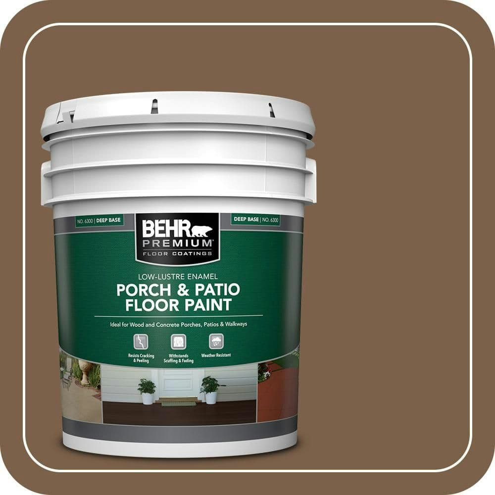 Home Decorators Collection Sassafras Tea 5-Gallon Low-Lustre Enamel Floor Paint: $178 Home Decorators Collection Sassafras Tea 5-Gallon Low-Lustre Enamel Floor Paint: $178