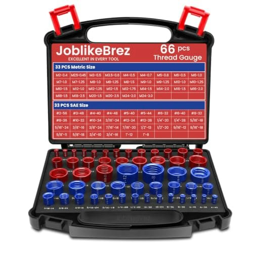 JoblikeBrez 66-Piece Nut and Bolt Thread Checker Set: $30.99