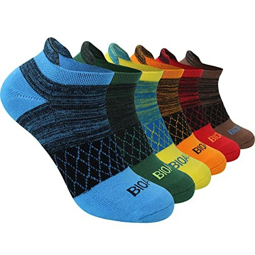 Bioaum Men's Cushioned Athletic Ankle Socks 6-Pack: $15.32 Bioaum Men's Cushioned Athletic Ankle Socks 6-Pack: $15.32