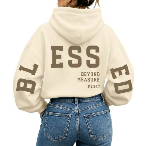 Women's Blessed Christian Hoodie: $28.04 Women's Blessed Christian Hoodie: $28.04