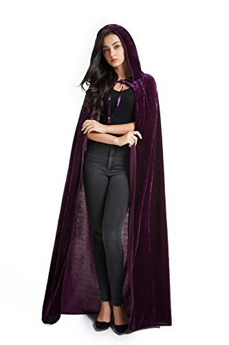 Crizcape Unisex Hooded Velvet Halloween Cloak: $12.98