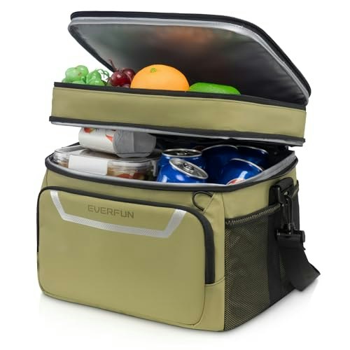 Everfun 24-Can Double-Deck Insulated Cooler Bag: $29.99 Everfun 24-Can Double-Deck Insulated Cooler Bag: $29.99