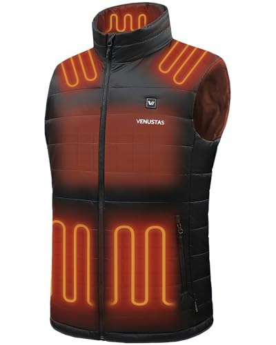 Venustas Men's Heated Vest with Battery: $129.98 Venustas Men's Heated Vest with Battery: $129.98